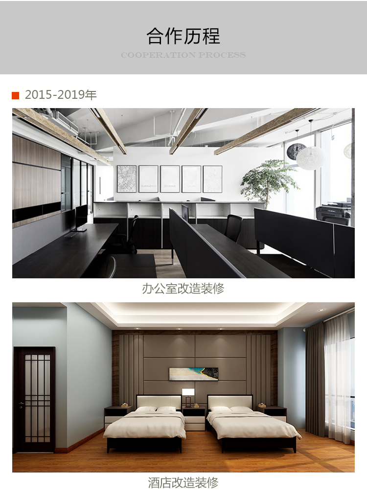 益修快裝企業(yè)合作，正規(guī)裝修公司服務20城，辦公室裝修、商鋪裝修翻新、酒店裝修、連鎖店裝修、廠房裝修翻新、別墅裝修改造等。(圖4)