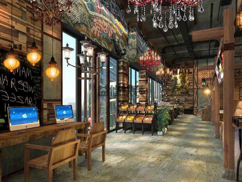 田園風(fēng)格店面裝修設(shè)計(jì)(圖4)