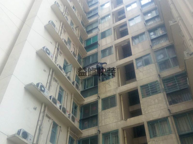 濟南歷城區(qū)生活陽臺外墻高空防水(圖1)