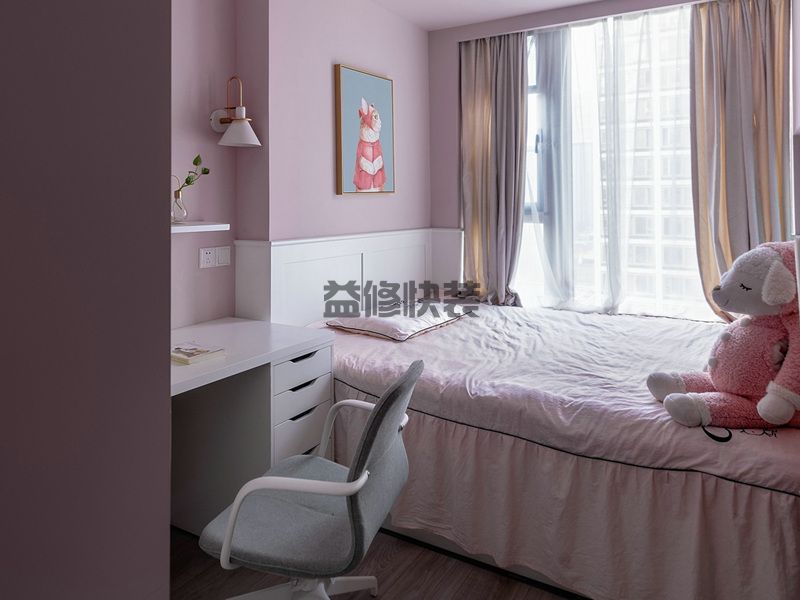 臥室墻面什么顏色好看，出租房臥室墻面翻新，顏色這樣搭配美呆了(圖4)