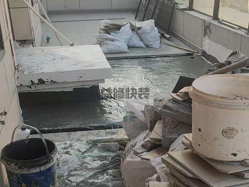 長沙長沙縣覆蓋底部丙綸保護(hù)層,水電改造,門窗安裝(圖1)
