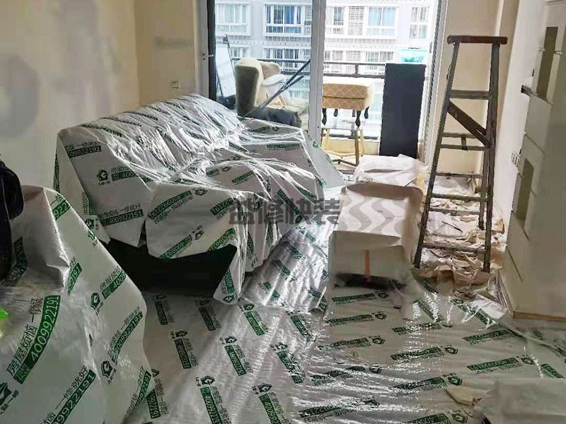 廣安前鋒區(qū)成品保護(hù),水管安裝,墻面粉刷(圖1)
