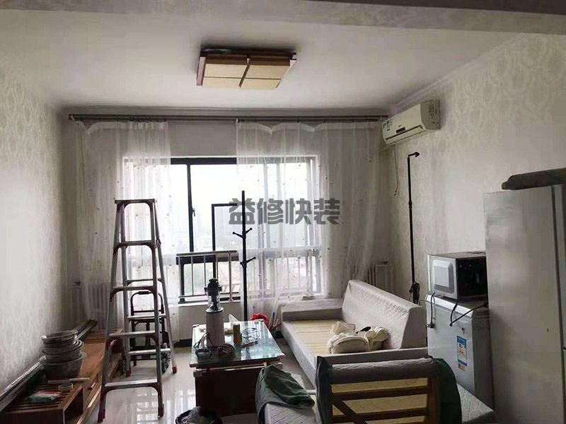 天津武清區(qū)客廳翻新,二手房翻新,墻面粉刷(圖2)